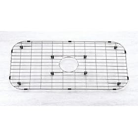 Buy 27.5 x 14.375 Stainless Steel Sink Grid with Black Rubber Feet by Yosemite Home Decor now!