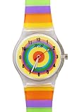 TimerMall OEM - Montre Enfants - Quartz - Caoutchouc - Arc-en-couleur du cadran en caoutchouc Sangle enfants Cartoon