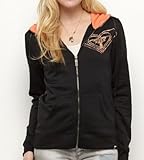 Roxy Snow Cloud Black Hoodie Sweatshirt Size XS