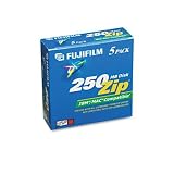 IBM/Mac Compatible ZIP Disks, 250MB, 5 per Pack FUJ25285005