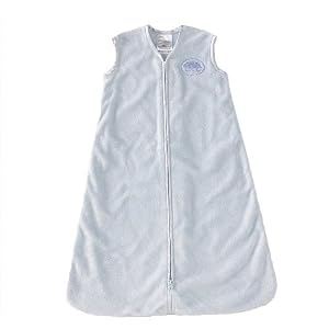 HALO Sleepsack Wearable Blanket Deluxe Velboa, Pale Blue, Small