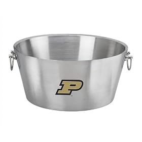 NCAA Purdue Boilermakers Doublewall Insulated Stainless Steel Party Tub, 19-Inch