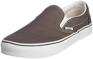 Vans Unisex's VANS CLASSIC SLIP-ON SKATE SHOES 5.5 (CHARCOAL)