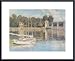 All Products : Bridge at Argenteuil by Claude Monet 7.50X9.88 Framed with Black Metal Frame