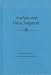 Book Analysis and Value Judgement (Monographs in Musicology) (Monographs in Musicology)