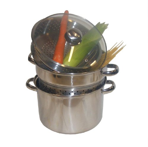 Excelsteel 8 Quart Stainless Steel 4 Piece Muti-Cookware Set product image