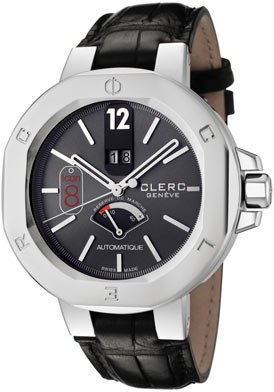 Men's Icon 8 Automatic Black Dial Black Genuine Crocodile