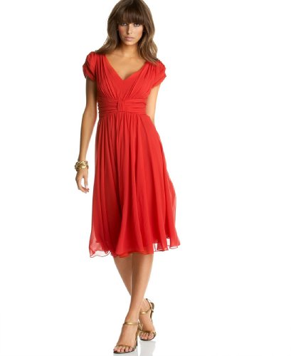 Suzi Chin Dress, Silk Chiffon Empire Waist