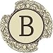 Set of Two Monogram B Thirstystone Carster Car Coasters