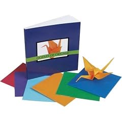 Miniatur Origami Set mit versch. farbigen Papiergr��en komplett in Geschenkpackung