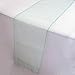 OurWarm Mint Green Organza Table Runner 12