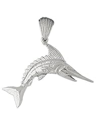 Clevereves 14K White Gold Pendant Marlin 12.5 - Gram(s)