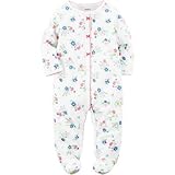 カーターズ Carter's/ コットンスナップアップスリープアンドプレイ ホワイト ロンパース長袖 9ヶ月【並行輸入】