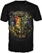 Harry Potter Deathly Hollows Distressed Hogwarts Crest Adult T-shirt