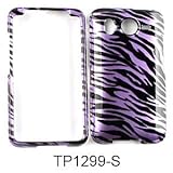 ATT HTC Inspire 4g Accessory - Purple Zebra Designer Hard Case Cover