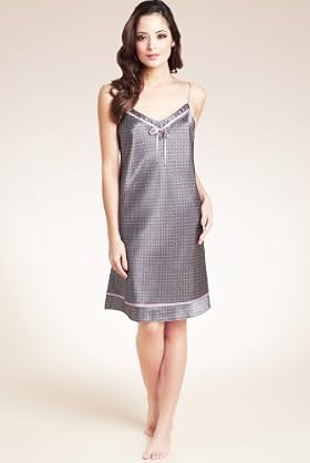 Per Una Satin Spotted Nightdress