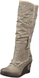 Mustang Stiefel 1083-608-318, Damen Stiefel, Beige (taupe 318), EU 38