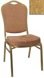 Four 3010 Series Tan Crown Back Stacking Banquet Chair