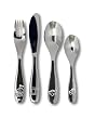 KitchenTools-Couverts pour Enfants - 4 Pièces Inox - Avec Motifs Transport