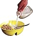 Anti-Soggy Cereal Bowl By Just Solutions - Keeps your Cereal Fresh and Crunchy | BPA Free and Microwave Safe | For Ice Cream & Topping, Yogurt & Berries, Fries & Ketchup, etc. - Spongebob Sqaurepants
