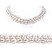 AugustinaJewelry Triple Strand 16-18 Inches 6-7mm White Oval Shape Freshwater Cultured Pearl Necklace