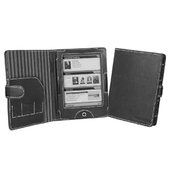Cover-Up Étui Housse pour BOOKEEN Cybook Odyssey Livre Électronique eReader (Style livre) - Noir Cover-Up Étui Housse pour BOOKEEN Cybook Odyssey Livre Électronique eReader (Style livre) - Noir