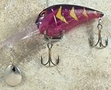 JLVLures Deep Crankbait Sour Grape : Diver Lures JLV Freshwater Smallmouth Steelhead Pike Salmon Trout
