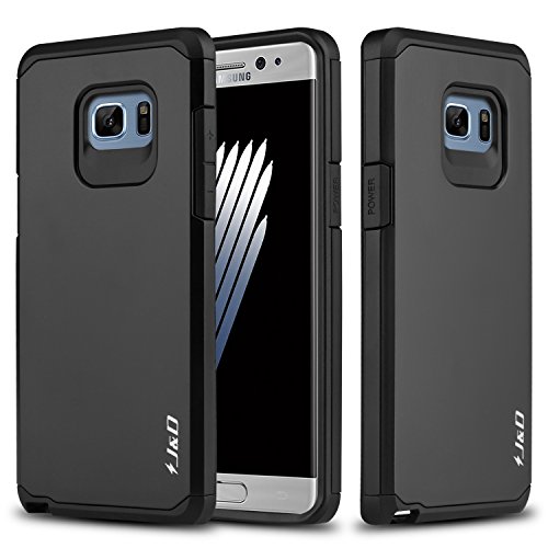 Samsung Galaxy Note 7 Case, J&D [ArmorBox] [Dual Layer] Hybrid Shock Proof Protective Rugged Case for Samsung Galaxy Note 7 - Black