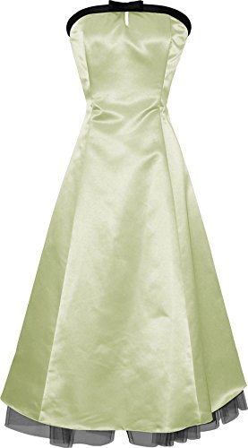 Pacificplex 50s Strapless Satin Formal Bridesmaid Gown Holiday Prom Dress |  Desertcart Cayman Islands