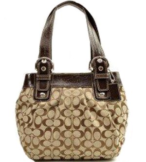 Coach Signature Soho Shopper Bag Purse Tote 15047 Mahogany Brown