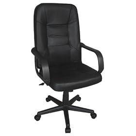 Monroe Leather Executive Office Chair w  Gas Lift and Tilt and Lumbar Support