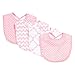 Trend Lab Sky 4 Pack Bib Set, Pink
