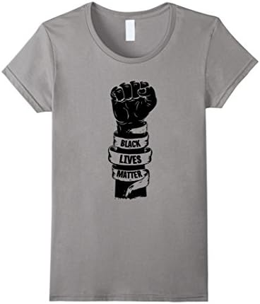 Women's Black Lives Matter Civil Rights Political Protest TShirts XL Slate