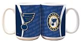 NHL St. Louis Blues 15-Ounce White Silhouette Mug (2 Pack)