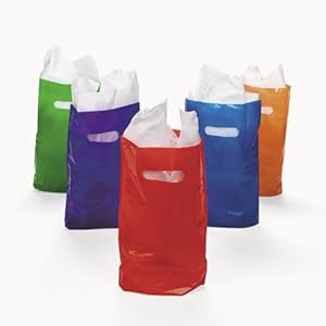Assorted Colored Plastic Bags (50 pc)
