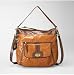 Fossil Heritage Large Convertible Hobo., Saddle