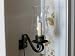 Wall Lamp Wrought Iron Electric Candle Sconce Colonial Classics "Ann" Candelabra