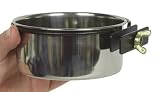 Stainless Steel Coop Cup - 20 oz - Style B with Bolt Clamp Holder and Wing Nut