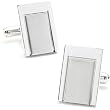 Stainless Steel Engravable Wedge Cufflinks Cuff Links