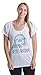 My Spirit Animal Cute, Funny Sloth Lover Napping Ladies Open Neck T-shirt-Flowy,M White