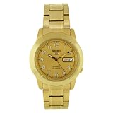 Gold Tone Stainless 5 Automatic Champagne Dial