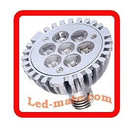 A Par30 High Power LED Flood Light Bulb 7x1w Leds Warm White, Equivalence to 60w Par 30... by UltimateBulb