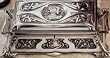 Nouveau Maiden n flowers Jewelry treasure lock Box New