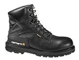Carhartt Men's 6 in.Waterproof Steel Toe Work Boots - Black Black Size 8 Med
