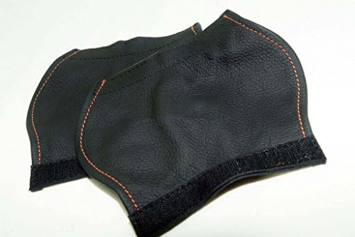 Fits 1997-2004 Corvette C5 Real Leather Door Handle Covers with Orange stitching. (Skin Only)