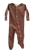 L'ovedbaby Gloved-Sleeve Overall, Brown 0-3 Months
