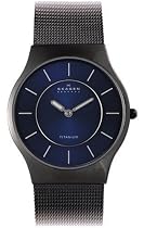 Skagen Men's Titanium Black Mesh Watch #233LTMN