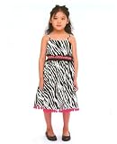 Poesia Black Zebra Dress