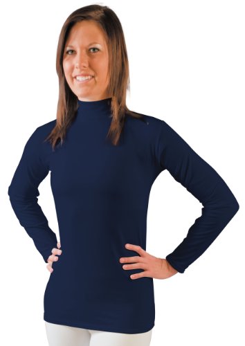 Stromgren Women's Polar Gear Long Sleeve Mock Turtleneck Shirt with 2-Ply Cloth