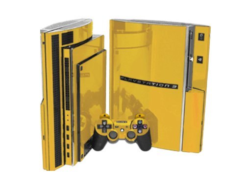 PlayStation 3 Skin (PS3) - NEW - GOLD CHROME MIRROR system skins faceplate decal mod